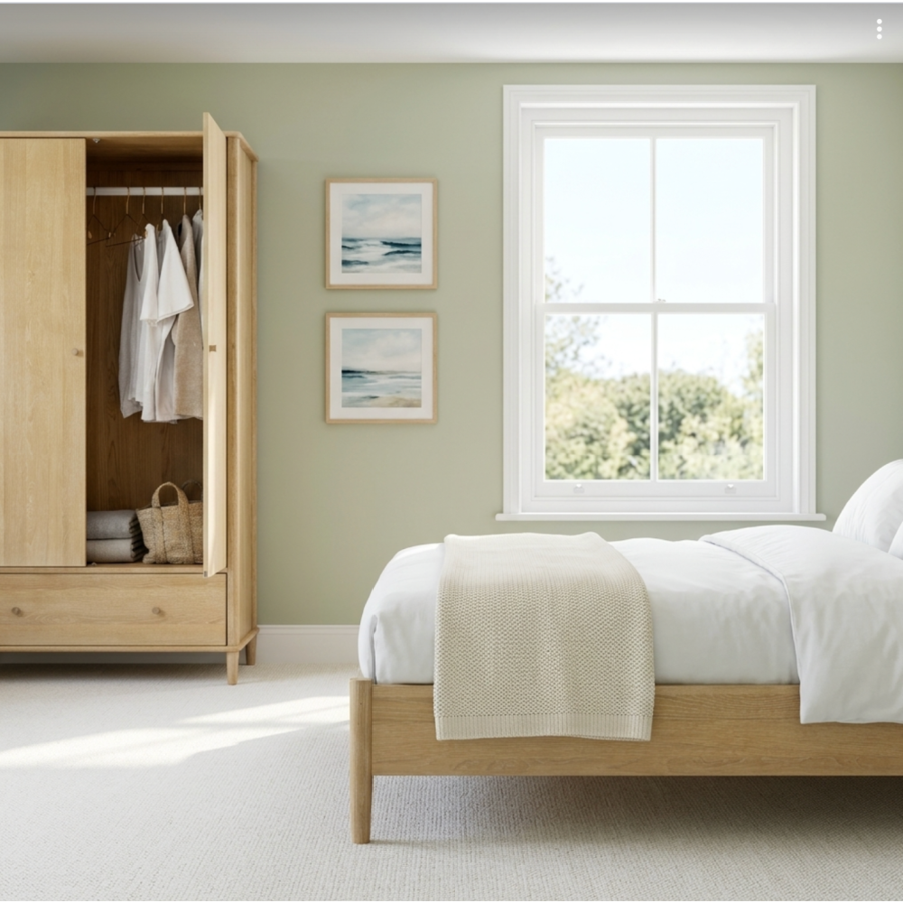 Willow washed oak Wardrobe