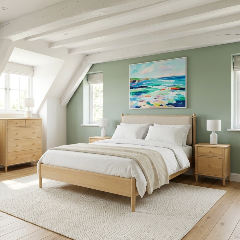 Willow washed oak Bedstead