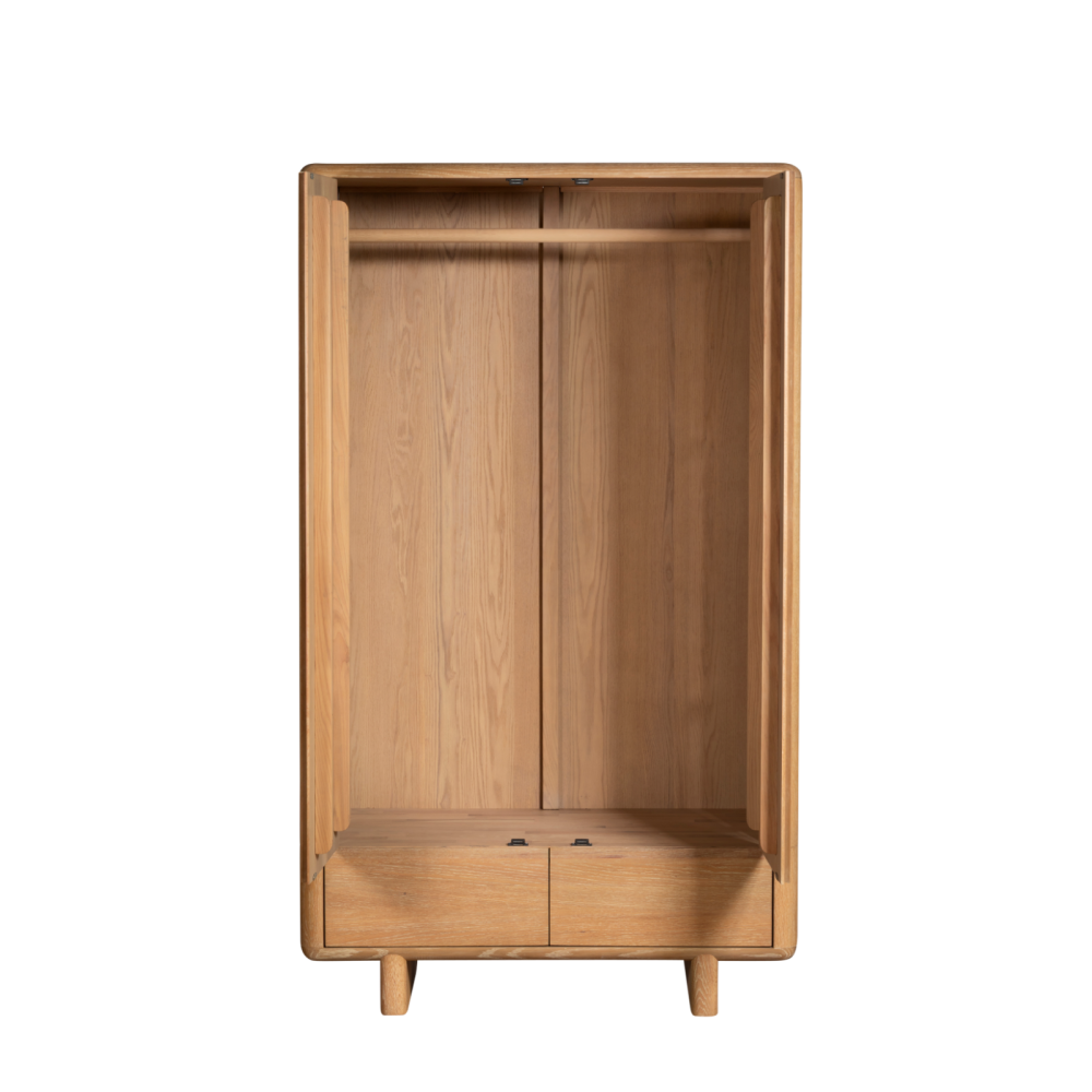 Flynn Washed Oak Double wardrobe
