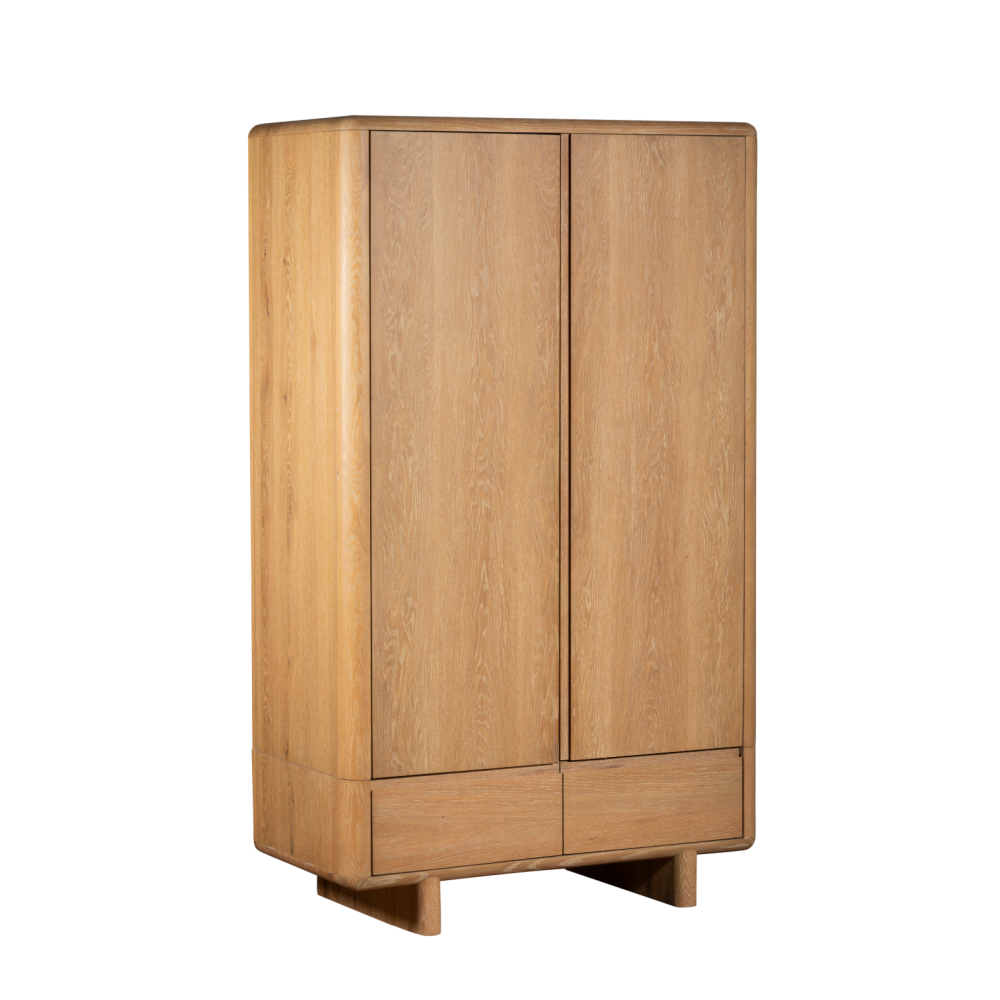 Flynn Washed Oak Double wardrobe
