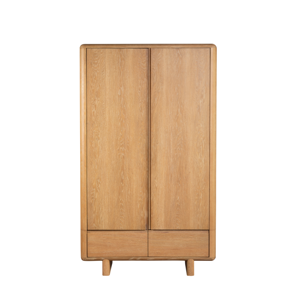 Flynn Washed Oak Double wardrobe