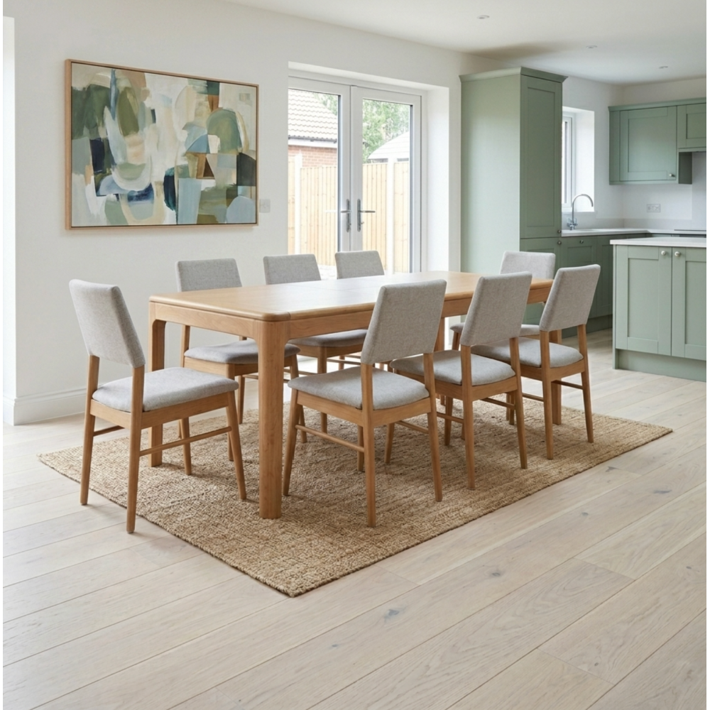 Set of 8 G-PLAN MADDISON UPHOLSTERED DINING CHAIR (WITH STRETCHER)