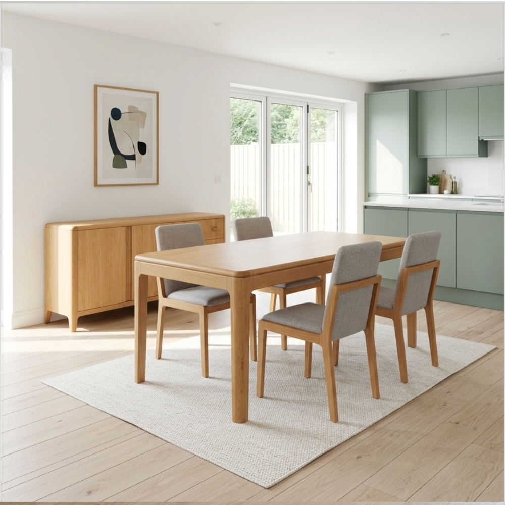 Set of 6 G-PLAN (WITHOUT STRETCHER) MADDISON  UPHOLSTERED DINING CHAIR