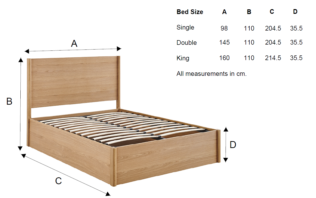 Jamine Storage  Bedstead