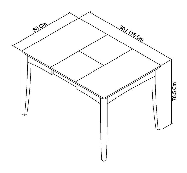 Bergen Grey 2-4 Extension Table