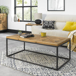 Indus Rustic Oak Coffee Table
