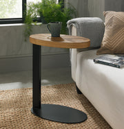 Ellipse Rustic Oak Sofa table