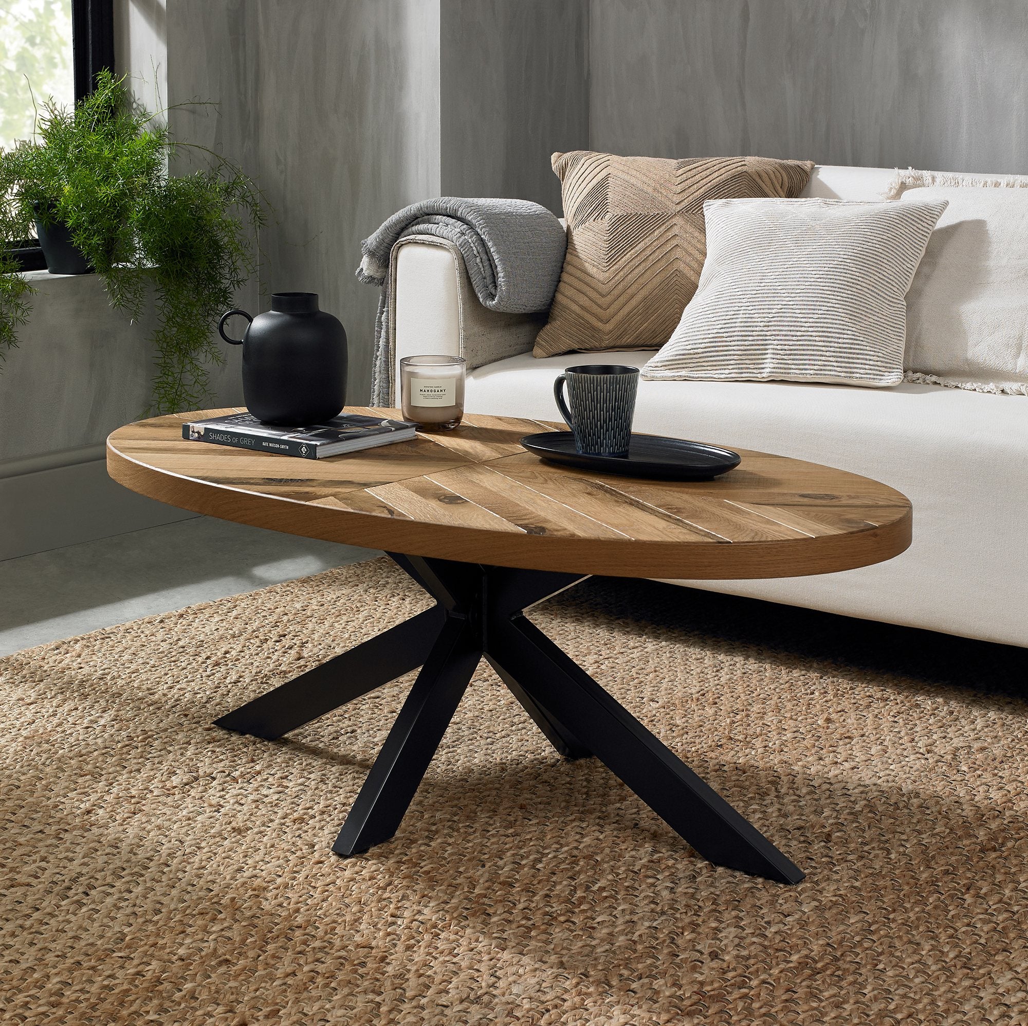 Ellipse Oak Coffee Table
