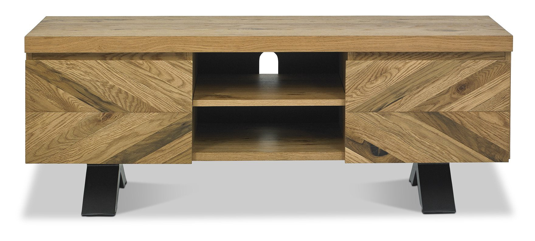Ellipse Rustic Oak Entertainment Unit