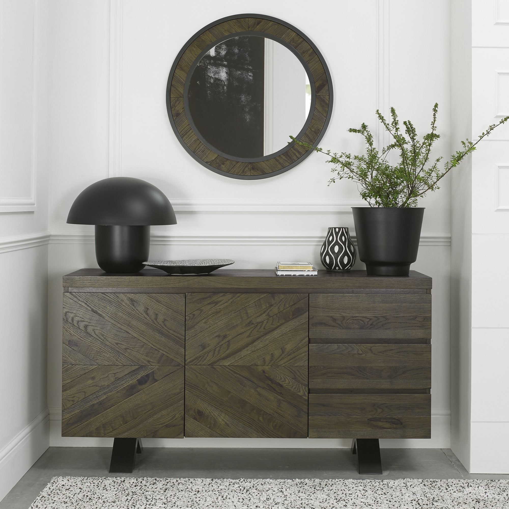 Ellipse Oak Large Sideboard