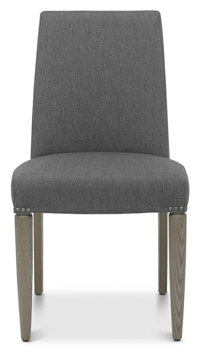 Monroe Silver Grey Upholstered Chair - Slate Grey Fabric