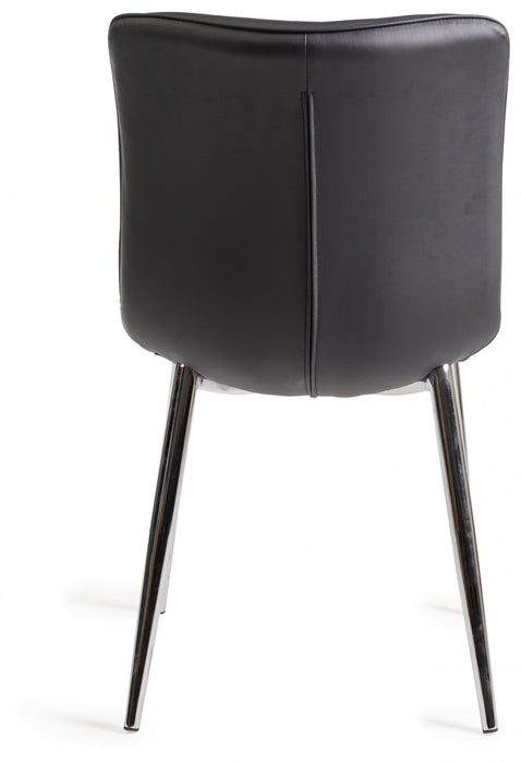 Rothko - Black Faux Leather Chairs