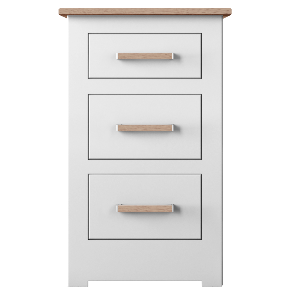 Modo Painted 3 Drawer Bedside