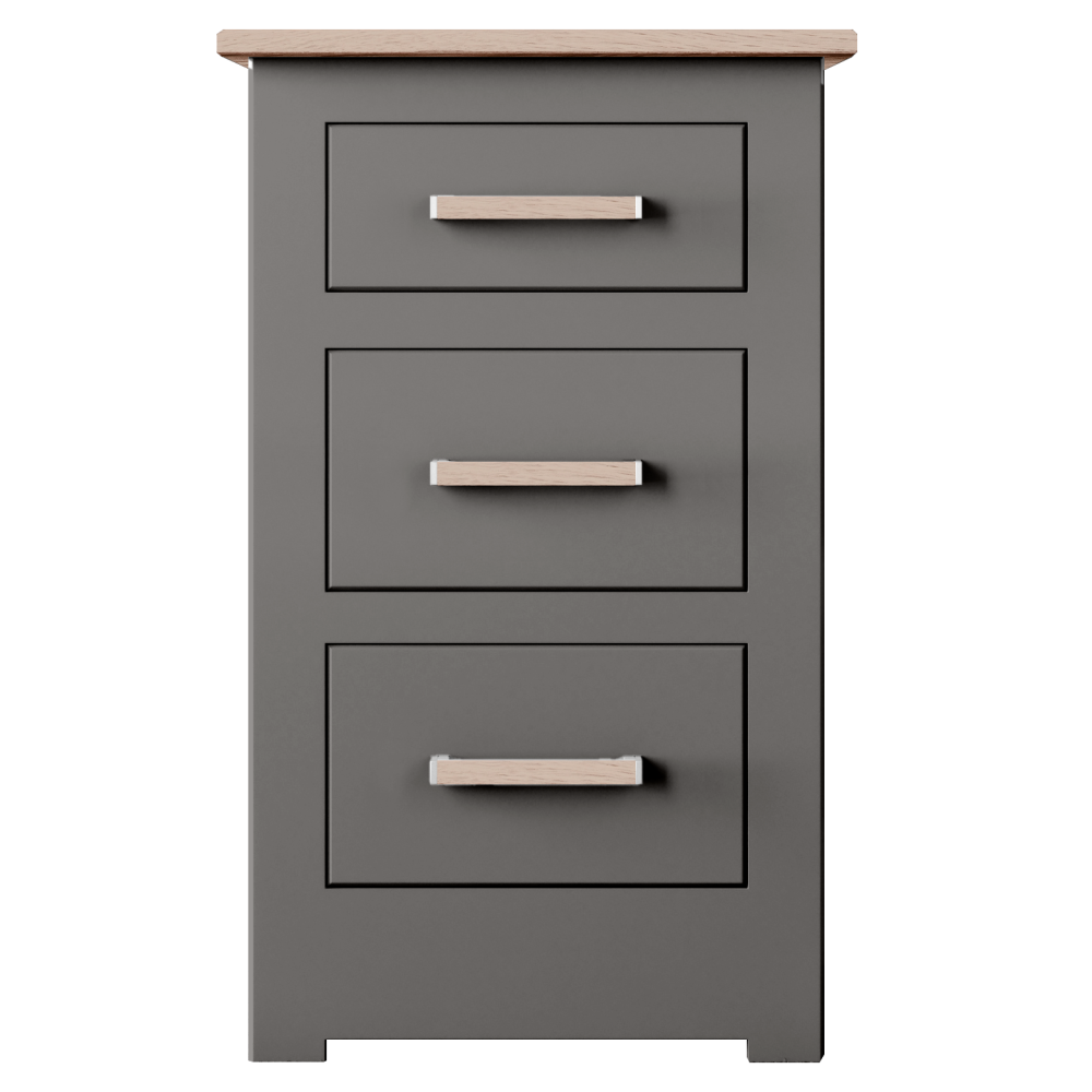 Modo Painted 3 Drawer Bedside