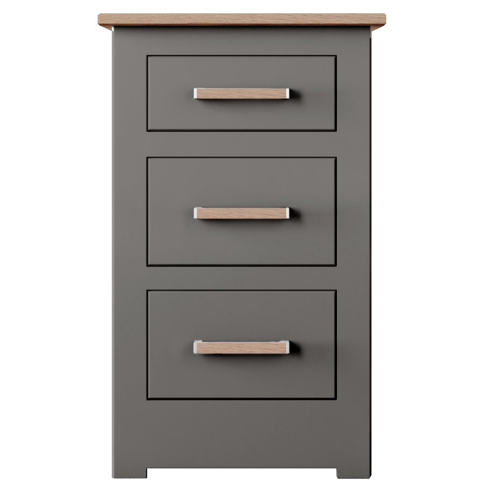 Modo Painted 3 Drawer Bedside