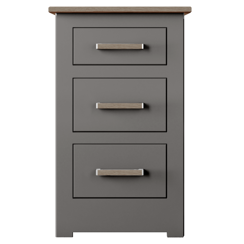 Modo Painted 3 Drawer Bedside