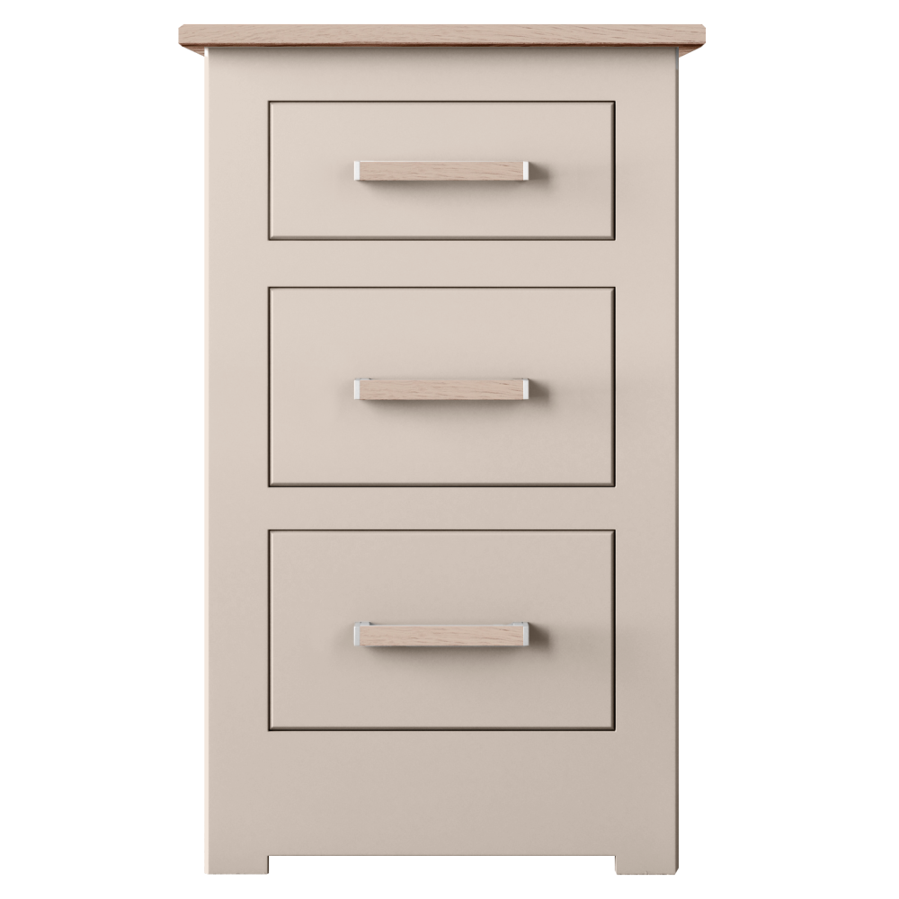 Modo Painted 3 Drawer Bedside