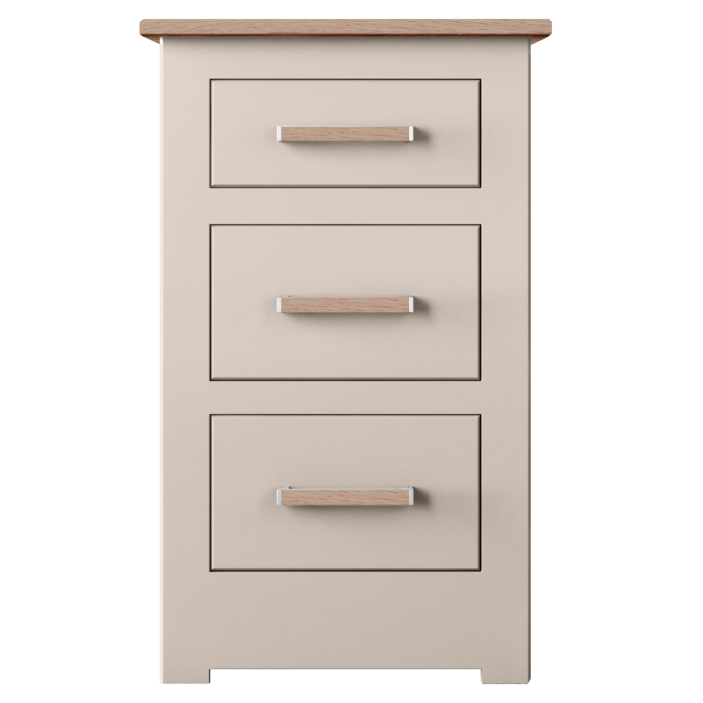 Modo Painted 3 Drawer Bedside