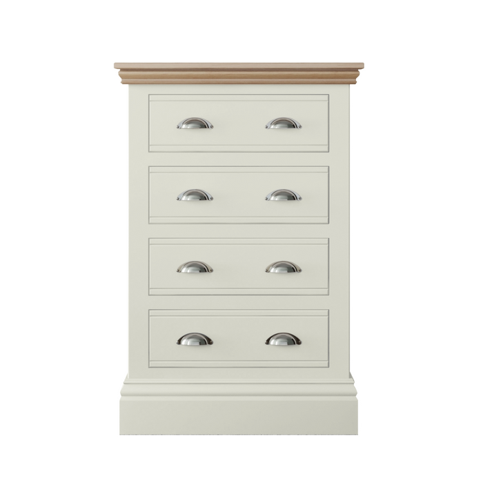 New England Painted 4 Drawer Wellington Chest