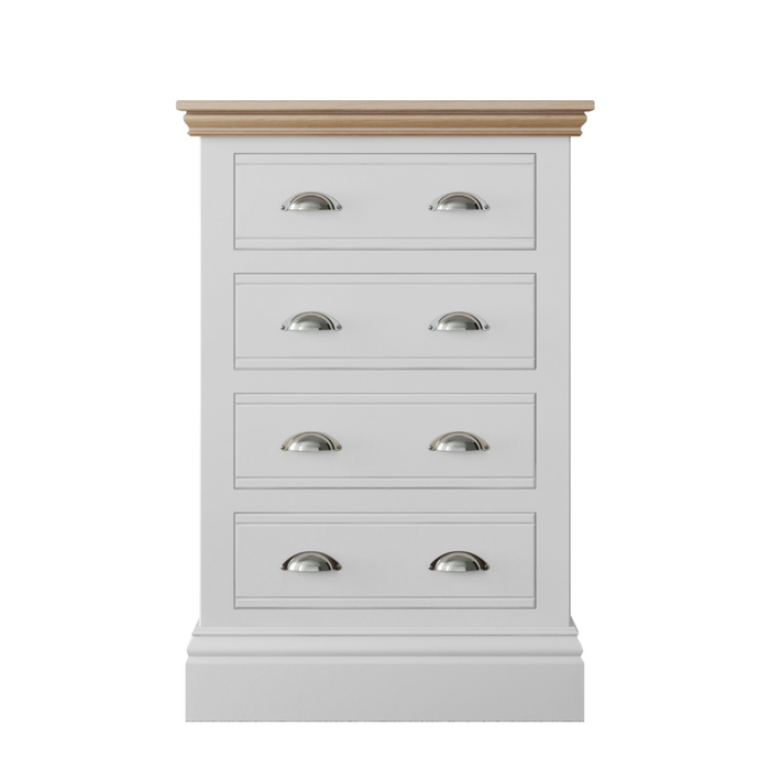 New England Painted 4 Drawer Wellington Chest