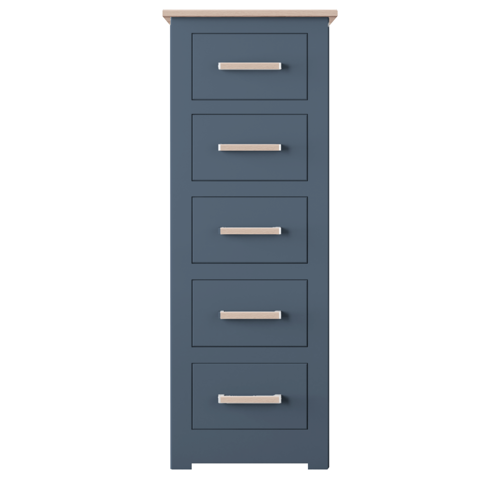 Modo Painted  5 Drawer Narrow Chest