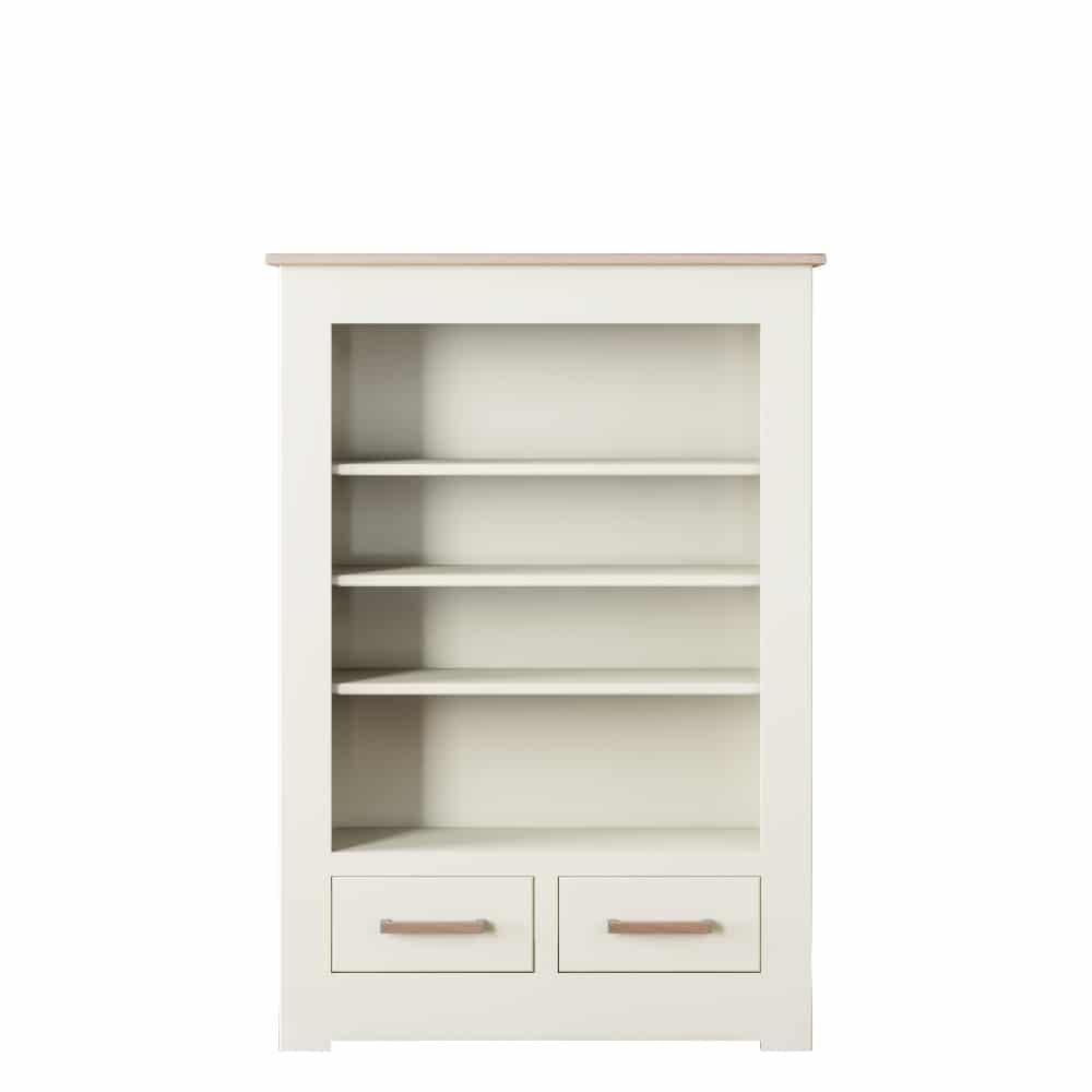 Modo Painted Bookcase With Drawers