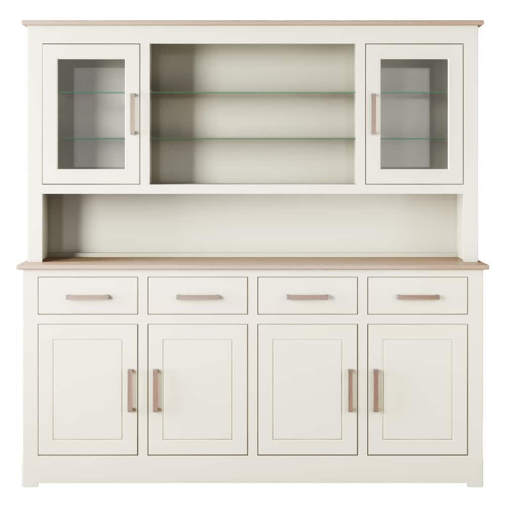 Modo Painted 2 Door/4 Drawer Glazed Dresser
