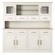 Modo Painted 2 Door/4 Drawer Glazed Dresser Clearance)