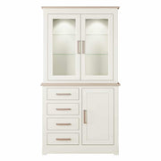 Modo Painted 1 Door/4 Drawer Glazed Dresser