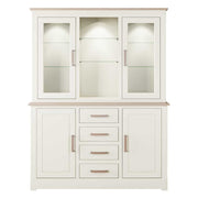 Modo Painted 2 Door/4 Drawer Medium Glazed Dresser