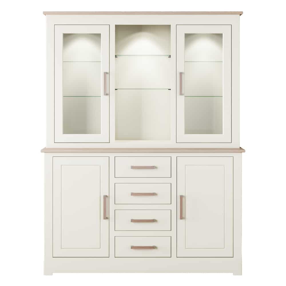 Modo Painted 3 Door Open Rack Medium Dresser