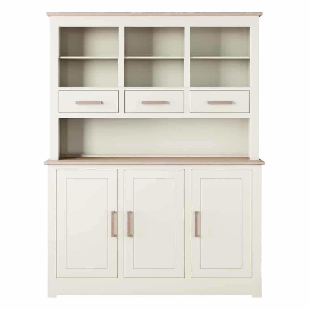 Modo Painted 2 Door/4 Drawer Medium Glazed Dresser