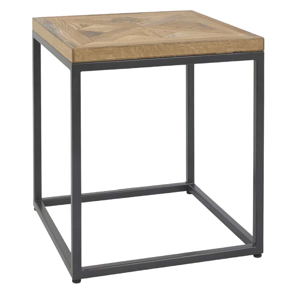 Indus Rustic Oak Lamp Table