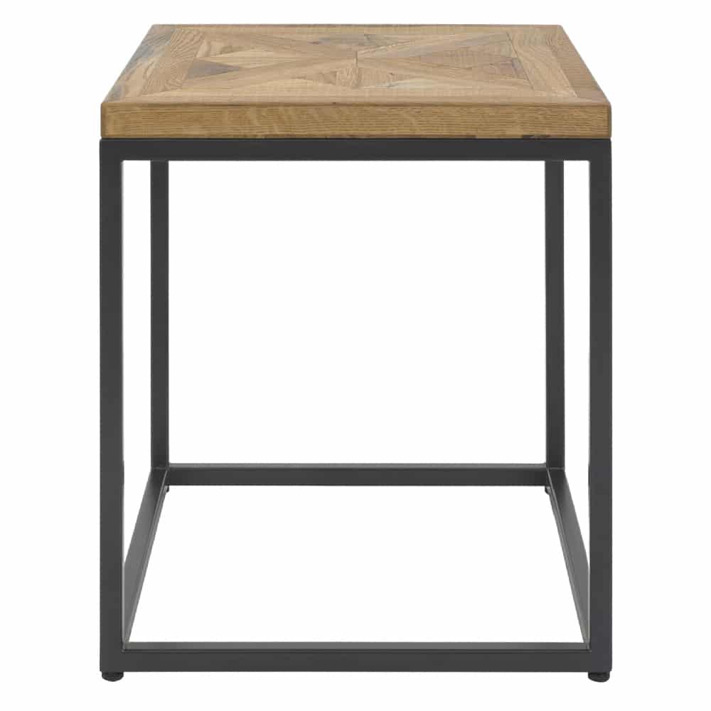 Indus Rustic Oak Lamp Table