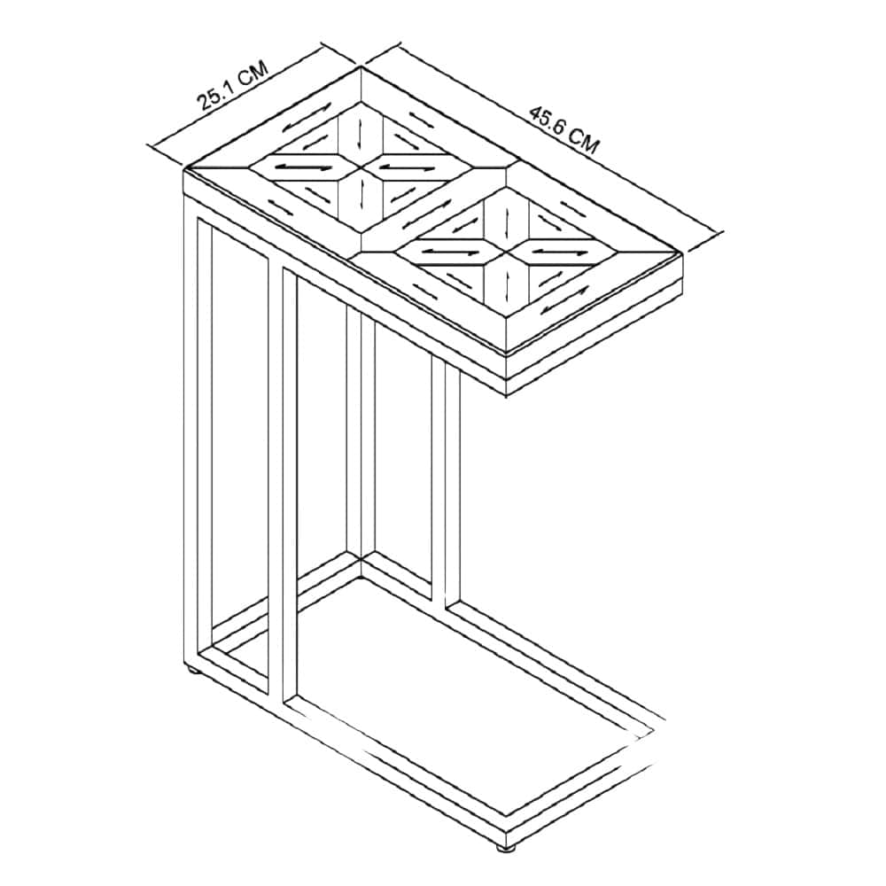 Indus Rustic Oak Sofa Table