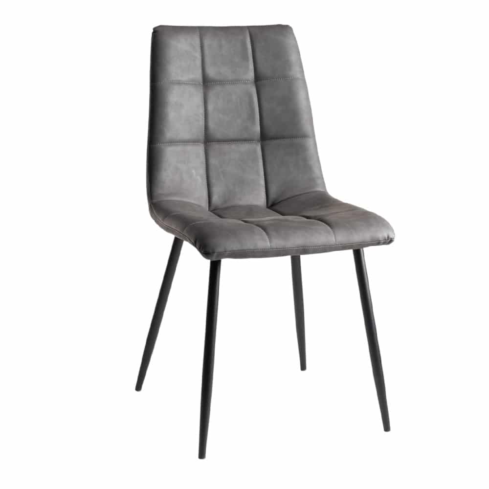 Mondrian Velvet Fabric Chairs with Sand Black Powder Coated Legs (4 Colour options)