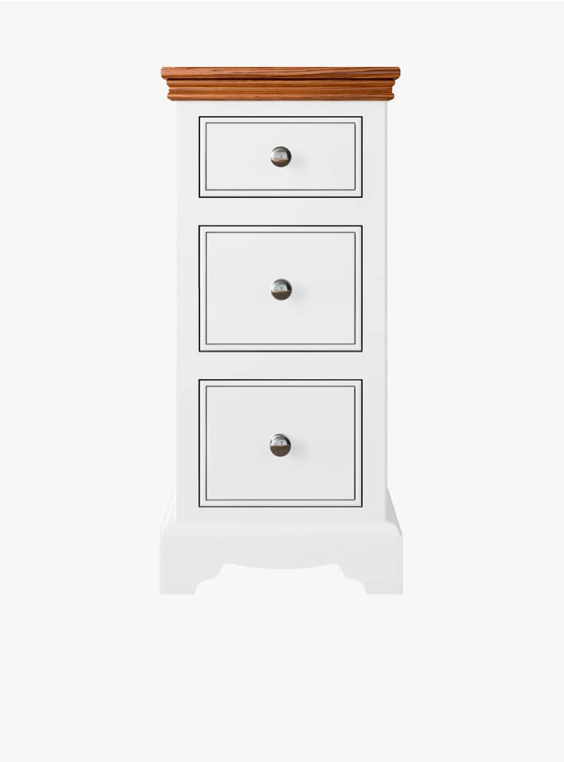 Inspiration Narrow 3 Drawer Bedside