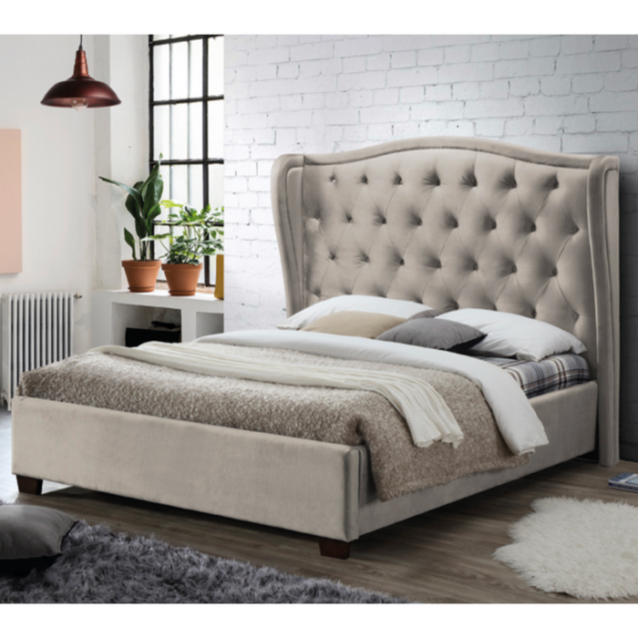 Lauren Fabric Bed – 4’6 Grey