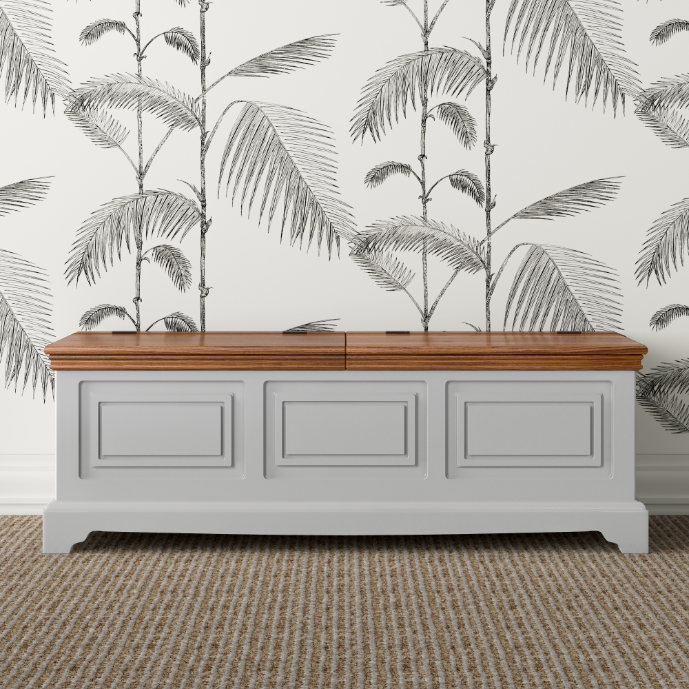 Inspiration Painted End Of Bed Blanket Box