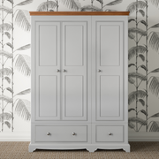 Inspiration Painted Small Triple Wardrobe with Drawers