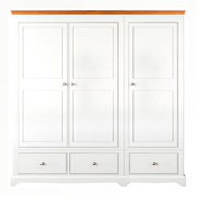 Inspiration Painted Large Triple Wardrobe with Drawers