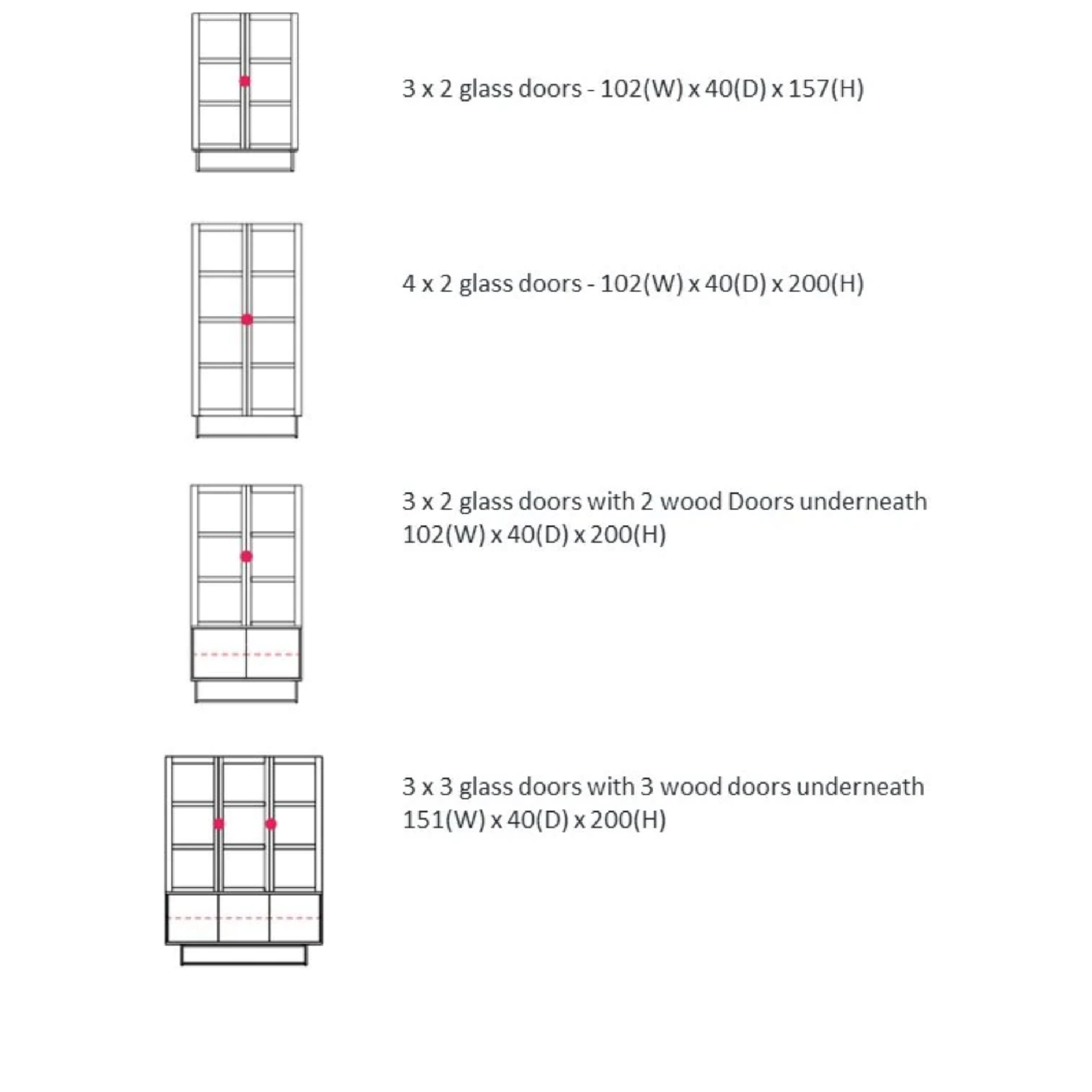 Kristensen Kristensen Zet Display cabinets