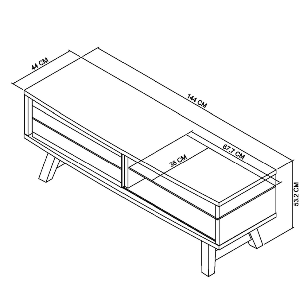 Camden Oak Entertaiment Unit