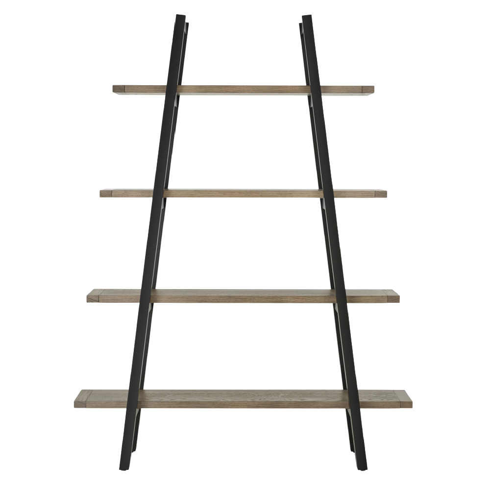 Camden Weathered Oak & Peppercorn Open Display