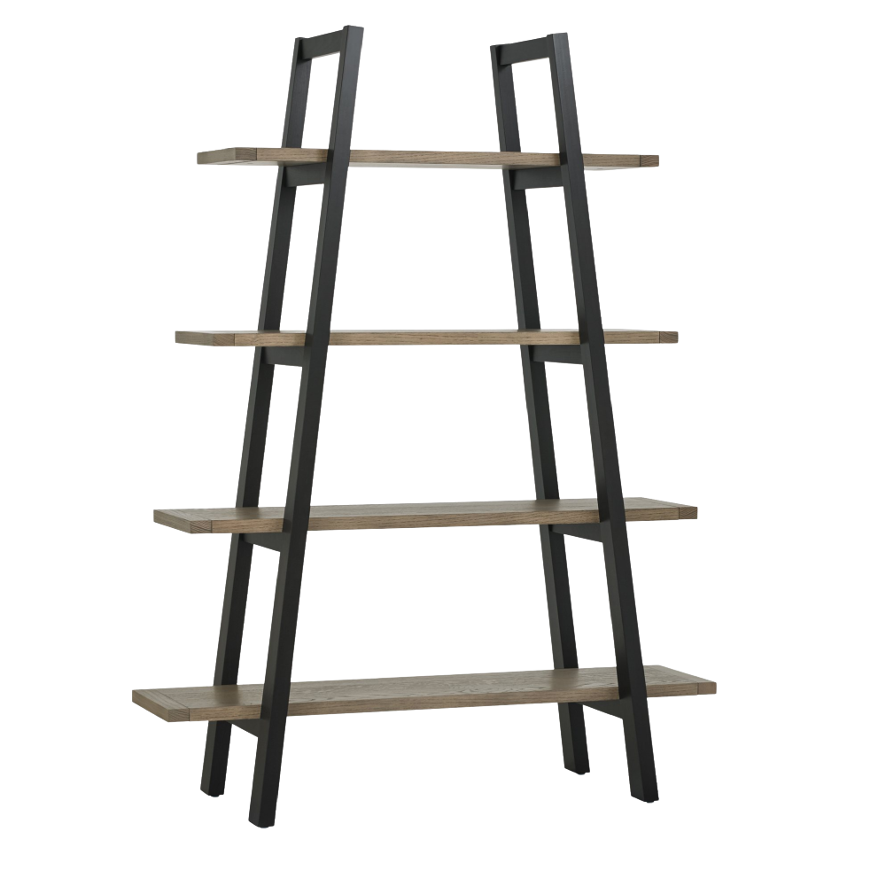 Camden Weathered Oak & Peppercorn Open Display