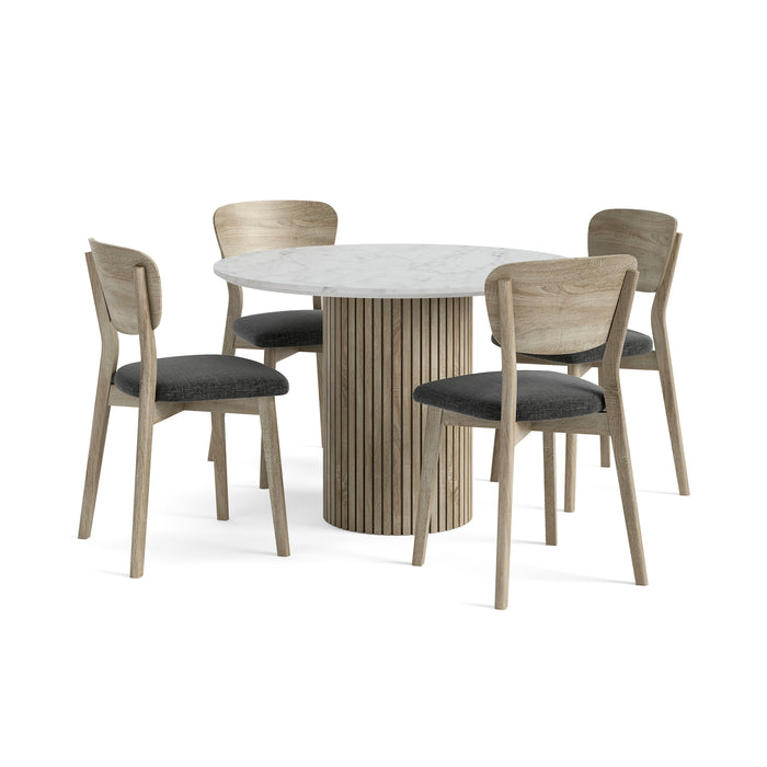 Enzo Oak Round Dining Table