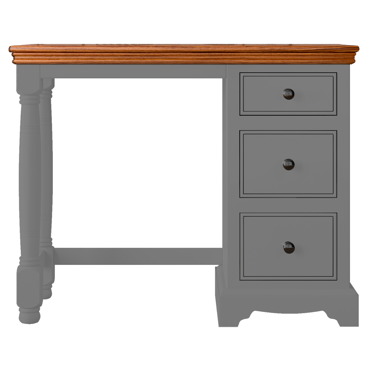 Inspiration Painted Single Ped Dressing Table