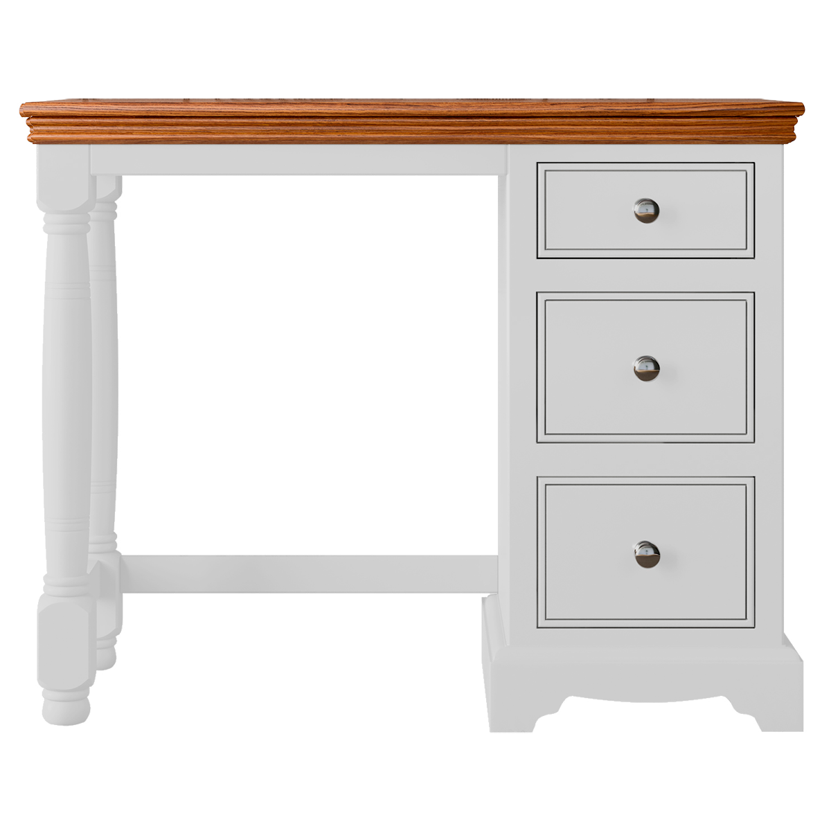 Inspiration Painted Single Ped Dressing Table