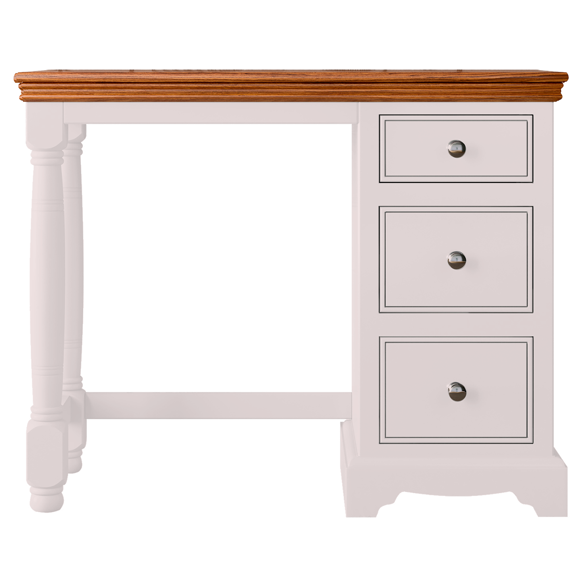 Inspiration Painted Single Ped Dressing Table