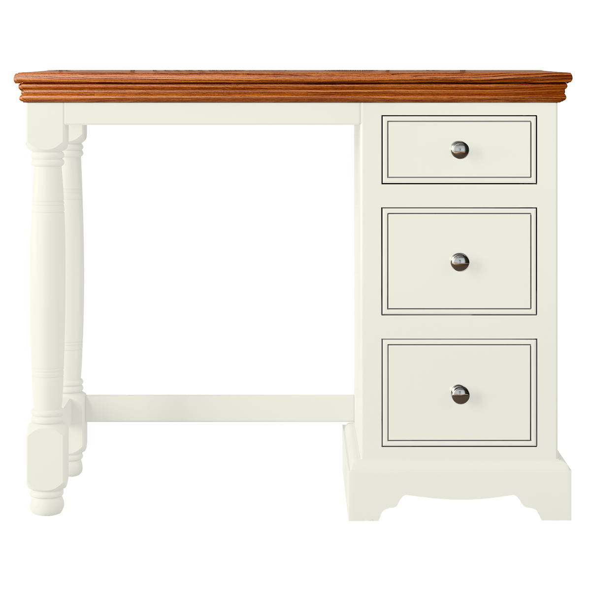 Inspiration Painted Single Ped Dressing Table